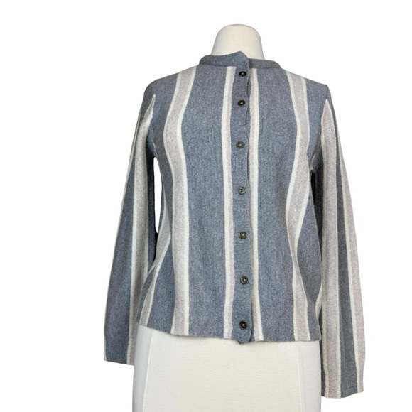 J. McLaughlin Sweaters - J McLaughlin Merino Wool Button-Front Cardigan Sweater Women’s Sz Medium Striped